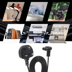 KUNCAN 250v 2.5A Heavy Duty <b>Cord</b> British IEC C7 Right Angle Power <b>Extension</b> <b>Cords</b> BS 1363 TV Power Lead - Product Image 4