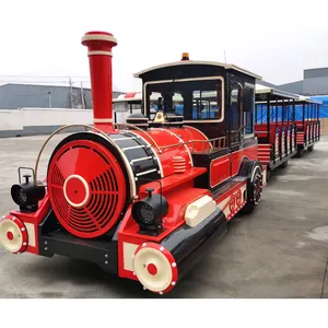 42 Passenger Outdoor City Amusement Park Rides Fun Electric Road Trackless Sightseeing Car Diesel Tourist Dotto Trains For Sale