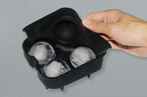 Molde de silicona para cubitos de hielo de 4 orificios con tapa, desmolde rápido, reutilizable, esencial para cocteleros. - Product Image 6