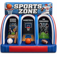Zona Deportiva Inflable FUN BOUNCE, Área de Juegos al Aire Libre de PVC Ecológico