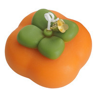 Bougie d'aromathérapie créative en forme de fruit, décorative, pour la fabrication de bougies, avec accessoires, parfum kaki, en gros, faite à la main, pour coffret cadeau
