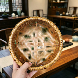 <b>Bamboo</b> Woven Storage Basket Rectangle Handmade For Kitchen Food <b>Container</b> - Product Image 3