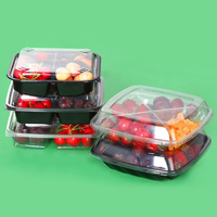 Contenants Alimentaires Préparation de Repas Togo Boîte Micro-ondes À Emporter En Plastique avec Couvercles 1 2 3 4 Compartiment Boîte À Lunch Boîte À Gâteau PET