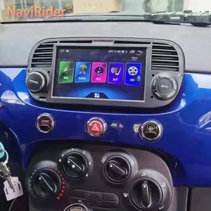 7インチ8128GBワイヤレスCarplay自動Android 12 IPS2.5D車GPSラジオプレーヤーFiat 5002015内蔵CarPlay GPS DSP DVDなし