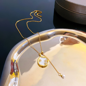 เครื่องประดับแฟชั่นจี้เพชรไทเทเนียมเฉพาะกลุ่มสร้อยคอชุบทองผู้หญิงบุคลิกที่เรียบง่ายซุปเปอร์แฟลชไหปลาร้า - Product Image 5