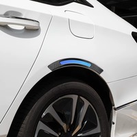 Autocollant de protection universel pour passage de roue en fibre de carbone lumineuse, auto-adhésif, pour décoration extérieure automobile