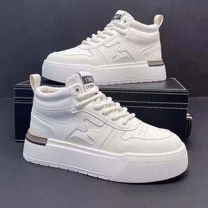 Zapatillas Deportivas Blancas de Caña Alta, Tendencia de Moda 2025, Suela de Goma Gruesa, para Todas las Estaciones, Deportes al Aire Libre, Ocio - Product Image 1