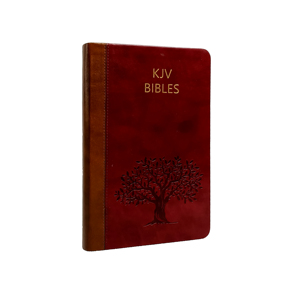 Cao Cấp Tùy Chỉnh Kinh Thánh Giấy Dịch Vụ In Ấn Nhiều Màu Thiết Kế PU Da Bìa Lớn Định Dạng Tây Ban Nha/Tiếng Anh Kinh Thánh Sản Xuất - Product Image 5