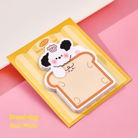 Notes autocollantes mignonnes et originales en forme de chiot, papeterie étudiante au design esthétique, pour messages