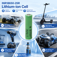 Samsung NCR18650 EU-Lagerbestand 25R 2500mAh 20A Halbfeste Batterie Kathode 50g für Golfcarts, Elektrowerkzeuge, Verbrauchergeräte