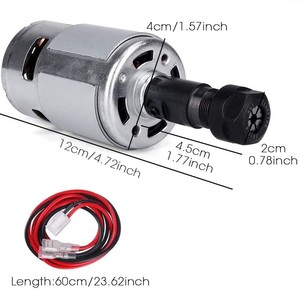 Motore DC 775 Micro con Ingranaggi ad Alta Coppia 100W 12V 24V, 7000-12000 RPM, Montaggio <span class=keywords><strong>a</strong></span> Pannello, Diametro 18mm, Tappo Terminale in Ferro YOUGE Laser - Product Image 1