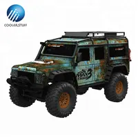 Coolerstuff HB-ZP1001 1/10 पैमाने आर सी रॉक क्रॉलर 4WD मिश्र धातु रैली कार रिमोट कंट्रोल सेना ट्रक 20km/एच