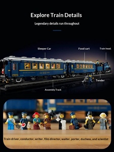 Nouveau modèle de <span class=keywords><strong>train</strong></span> oriental <span class=keywords><strong>express</strong></span> de 2540 pièces, jouet de construction éducatif pour adultes, enfants, garçons et filles - Product Image 3
