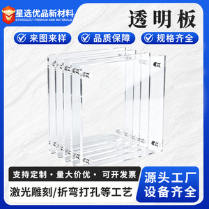 Plaque acrylique transparente Junhaoyuan 2 mm format A4, haute transparence, résistante à l'usure, pour découpe et pliage sur mesure - Product Image 5