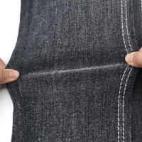 Tissu Denim Chenille 10.8oz anneau slub Medium Grey stretch jean tissu nouvelle arrivée Aufar