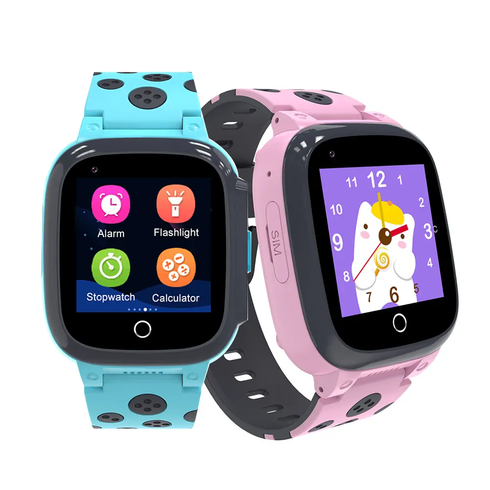 Sim Ondersteund Bellen Smart Horloge Telefoon Sim-kaart Ondersteund Voice Call Gps Positionering Kinderen Slimme Horloge