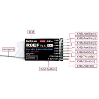 Radiolink R8EF 2.4G 8 canaux récepteur prise en charge SBUS PPM PWM pour 8CH T8FB T8S RC3S RC4G RC4GS RC6G émetteur RC voiture bateau avion