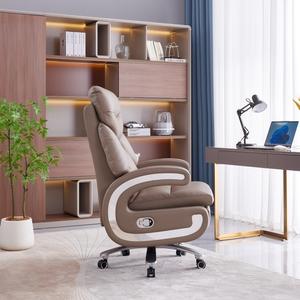 Elektrischer Leder-Chefsessel Bürostuhl Verstellbarer <span class=keywords><strong>Massage</strong></span>-Ledersessel Ergonomischer Bürostuhl für Langzeitnutzung Bürostühle für Führungskräfte - Product Image 4
