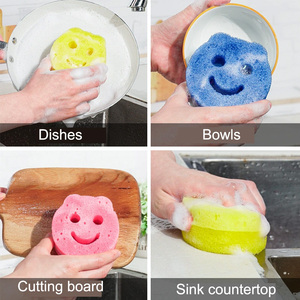 Venta al por mayor de esponja vegetal para lavar platos, limpieza de la cocina, olla, cuenco, cepillado, <span class=keywords><strong>estropajo</strong></span> grueso de doble <span class=keywords><strong>cara</strong></span>, bloque de esponja - Product Image 4