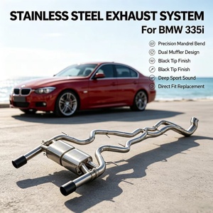 Выхлопная труба Ss304 Valvetronic для BMW <span class=keywords><strong>335i</strong></span> E90 <span class=keywords><strong>E92</strong></span> N54 N55 3.T 2007-2015, глушитель, звуковые волны, свободно переключаемые - Product Image 1