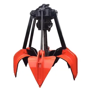Bucket Four Rope Mechanical Dredging Crane Used Wireless Remote Control Grab