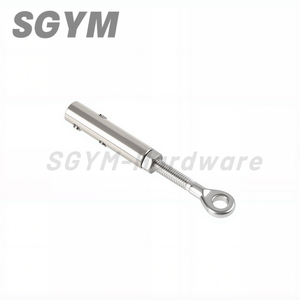 Cavo regolabile ringhiera tenditore filettato perno tensione scala 3/16 1/4 ''fune vite a mano morsetto esagonale - Product Image 5