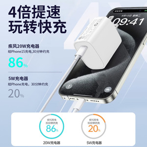 Conjunto de cargador de cabezal de carga rápida PD20W estándar europeo, puerto dual, compatible con la certificación CE de Apple, Huawei y Xiaomi - Product Image 2