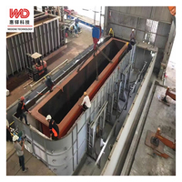 Cuve de galvanisation à chaud au zinc avec contrôle PLC et revêtement peint en acier durable pour ligne de galvanisation industrielle