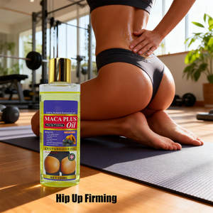 MACA Plus Oil 4x น้ำมันบำรุงสะโพกและกระชับผิวผสมมะละกอและโจโจ้บา ช่วยให้ผิวเรียบเนียนและสวยงาม ลดเลือนจุดด่างดำบริเวณสะโพก เหมาะสำหรับทุกสภาพผิว - Product Image 1