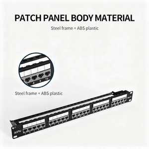 Patch Panel 25 Port Voice Distribution Telephone Wiring <b>Rack</b> Steel Frame ABS IDC Modular 1U High Quality - Product Image 2