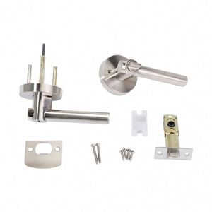 WEKIS High <b>Security</b> South Asian Style Zinc Alloy Door Lock Set with 60mm Backset Cylinder Handle ANSI Grade 3 Nickel Plated - Product Image 3