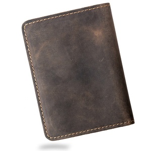 Funda para <span class=keywords><strong>pasaporte</strong></span> de viaje de cuero Crazy Horse de lujo personalizada tarjetero Delgado Cartera de cuero genuino porta <span class=keywords><strong>pasaporte</strong></span> - Product Image 3
