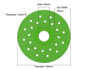 Prezzo di fabbrica 4 pollici 100mm 115mm verde giada vetro taglio marmo sottile piastrelle di ceramica vetro porcellana <span class=keywords><strong>disco</strong></span> da taglio <span class=keywords><strong>disco</strong></span> - Product Image 2