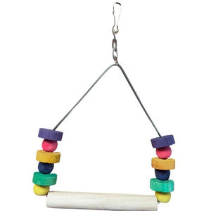 Đồ chơi chim vẹt bền và vui nhộn bằng gỗ, giá đỡ đu quay nhiều màu sắc, nhà cung cấp đồ chơi cho chim - Product Image 5