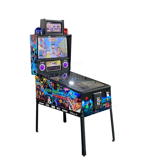 Factory 49" Four Screen 4K 120Hz Full Force Feedback Digital Flipper Arcade Jeu Coin-Operated Virtual Pinball Game Machine
