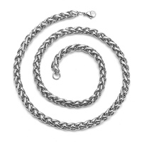 Cadena de Eslabones de Acero Inoxidable al por Mayor de 2.5/3/4/5/6/8mm de Ancho, Collar de Cadena Cubana de Alta Calidad OEM/ODM para Fabricación de Joyería DIY Estilo Hip Hop