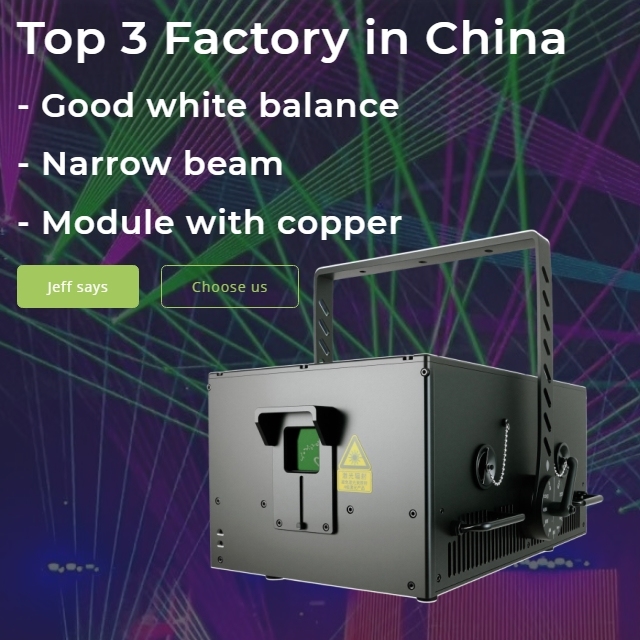 WP-RGB50W Golden Star Waterproof 50W Outdoor Stage Animation RGB Laser Light Projector