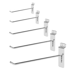 Crochets de suspension pour rayonnages de supermarché, noirs et blancs, à fil simple, pour panneaux rainurés, en métal et fer, accessoires de vente au détail - Product Image 3