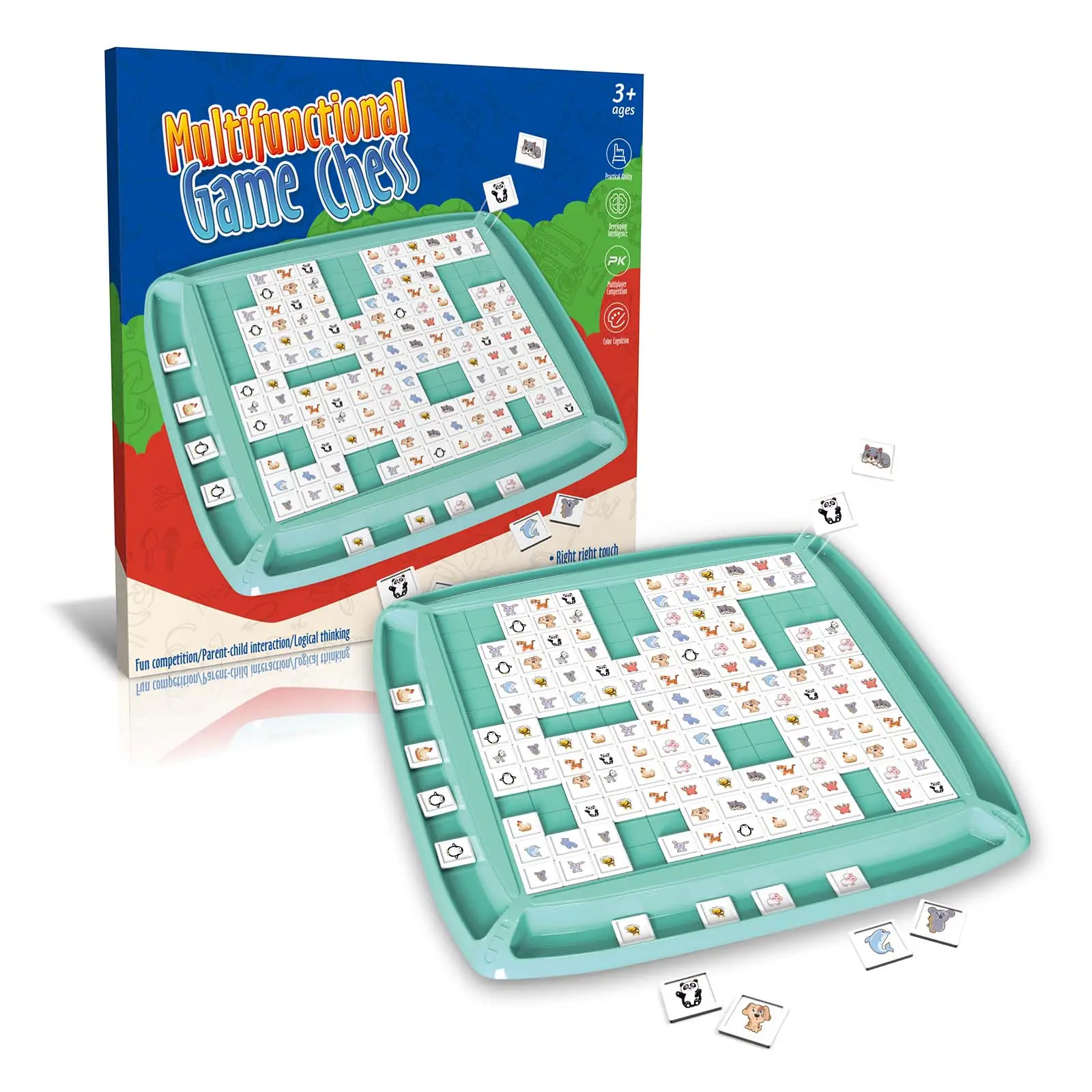 Jeu de puzzle multifonctionnel Jeu de société logique interactif parent-enfant pour enfants