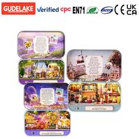 Kit de maison de poupée en bois 3D certifié CE CPC, boîte de théâtre miniature, modèle de maison, puzzle en bois pour enfants et adultes, jeu de rôle, OEM ODM