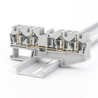 ST4-QUATTRO 2-in-2-Out 4-Leiter DIN-Schienen-Federklemmenblock Elektrischer Drahtverbinder