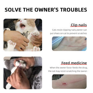 Forniture per cani e gatti stivali per gatti usa e getta traspiranti antigraffio scarpe per animali domestici impermeabili calzini forniture per animali domestici - Product Image 4