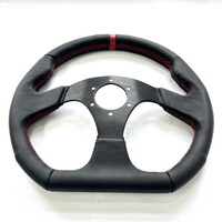 Volant en cuir suédé de style JDM de haute qualité, logo personnalisé universel pour simulateur de course, drift et tuning