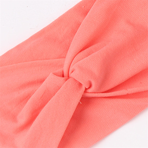 ที่คาดผมเด็กแบบผูกปม ยางยืด นุ่ม สีพื้น ที่คาดผมเด็กผู้หญิง เครื่องประดับผม ผ้าคาดผมแบบพันปม - Product Image 4