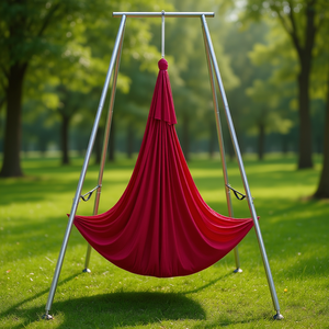 Soporte para Hamaca de Yoga Aéreo Max Yoga de 9.67 Pies, Plataforma de Yoga para Interiores y Exteriores con Capacidad para 551.15 Libras, Color Rojo - Product Image 2