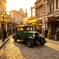 LY05N Vehículo Eléctrico Retro con Motor de CA de 48V para Recorridos Turísticos en Zonas Panorámicas, con 5-6 Asientos y Velocidad de 70 km/h