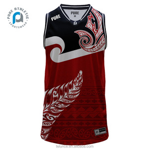Su misura completa sublimazione <span class=keywords><strong>basket</strong></span> canottiere uniformi Sliver <span class=keywords><strong>felce</strong></span> Maori tatuaggio maglia da <span class=keywords><strong>basket</strong></span> NZ stile uomini donne - Product Image 2