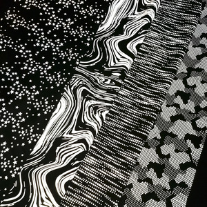 En gros 0.5mm Épaisseur 4 Côté Stretch Élastique Argent Arc-En-Spandex Peinture Motif Rétro Réfléchissant Impression Tissu pour Clothin - Product Image 3