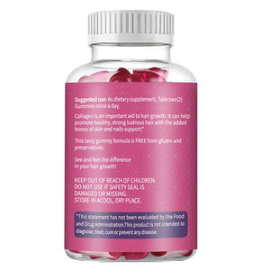 Özel etiket toptan kollajen Gummies saç çıkma çok en iyi <span class=keywords><strong>Vitamin</strong></span> <span class=keywords><strong>C</strong></span> E takviyesi sakızlı cilt çivi - Product Image 3
