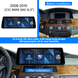 E60 12,3 pulgadas Android Car Screen Navegación GPS WIFI Carplay Android Auto Audio Estéreo Car Dvd Player para Smart <span class=keywords><strong>BMW</strong></span> <span class=keywords><strong>2008</strong></span> - 2010 - Product Image 2